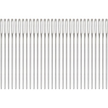 Große Auge Needles - 30 pièces Blunt End Hand Needles avec Big Eye für Garn Wool Stricknadels, filetage simple 2,36 Long