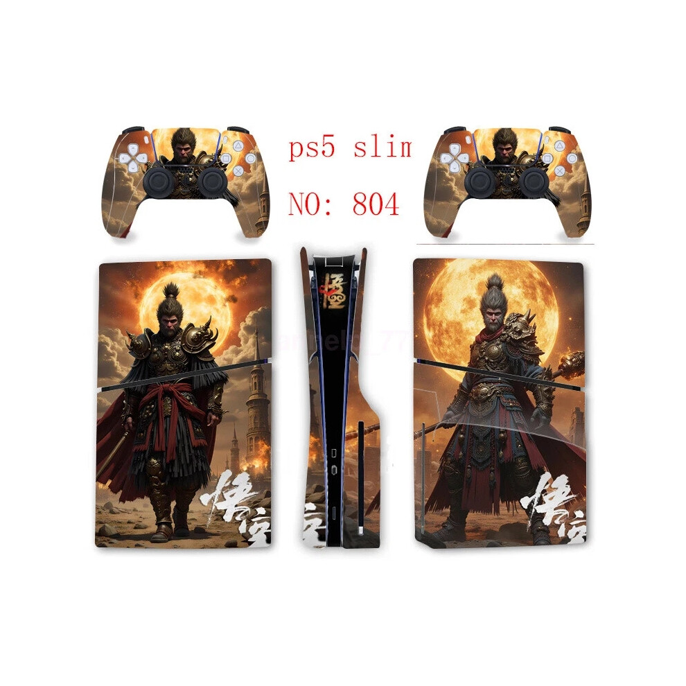(Ps5 Slim-804) Wukong Ps5 Slim Disk Decal Skin Sticker Wrap For Playstation 5 Slim Console New 6963793796458