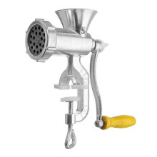 (S) Stainless Steel Manual Meat Grinder Mincer Tool Table Hand Crank Sausage - L, as