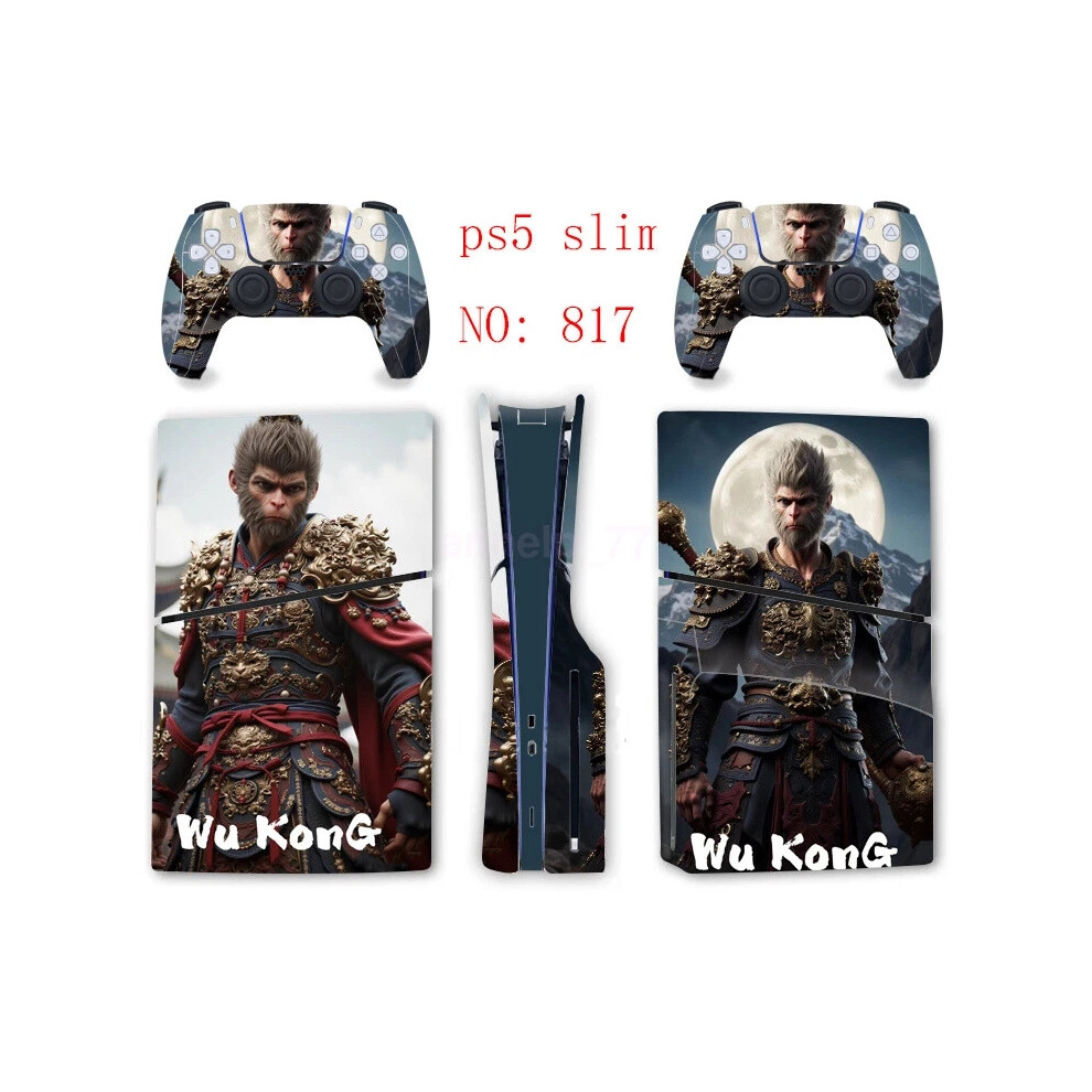 (Ps5 Slim-817) Wukong Ps5 Slim Disk Decal Skin Sticker Wrap For Playstation 5 Slim Console Hot 6963793796762