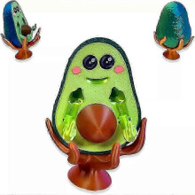 (light green) 3D Printed FCK-You-Cado, 3D Printed Bad Avocado, Printed Middle Finger Statue