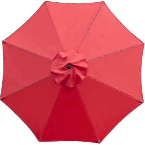 (red) Sunshade replacement kit, suitable for 8 ribs 3 meters, waterproof, UV-resistant, replaceable fabric (canopy only)