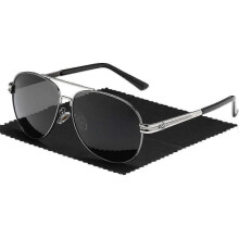 (Silver Grey) New Men's Bmw Polarized Sunglasses Driver's Mirror Large Frame Toad Mirror Sunglasses Brand Glasses - ya