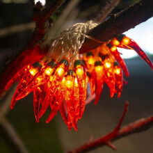 50 Red Chilli Pepper Battery Operated LED Fairy