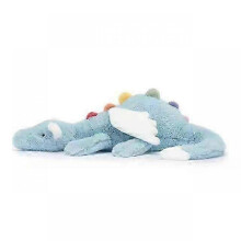 Sky Rainbow Dragon Blue Doll 60CM Bed Doll Plush Toys Brithday Gift Plush Toys