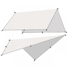 (3X3M, White) 5x3m 4x3m 3x3m Awning Waterproof Tarp Tent Shade Ultralight Garden Canopy Sunsha