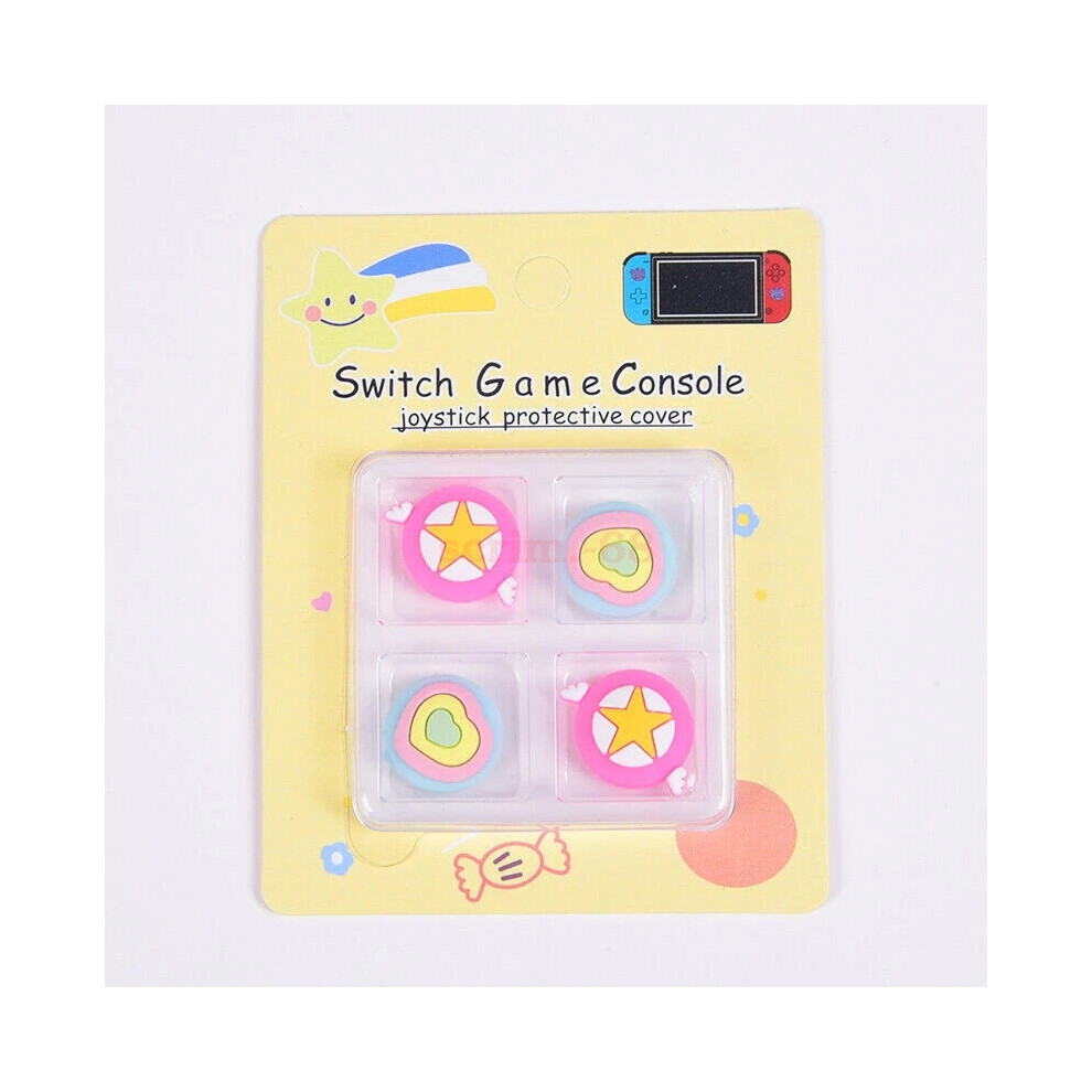 (#10) For Nintendo Switch/Lite Accessories Silicone Joystick Thumb Grip Caps Cover 4Pc 6963793796793