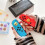 (#13) For Nintendo Switch/Lite Accessories Silicone Joystick Thumb Grip Caps Cover 4Pc 7