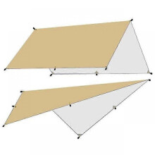 (3X5M, Khaki) 5x3m 4x3m 3x3m Awning Waterproof Tarp Tent Shade Ultralight Garden Canopy Sunsha