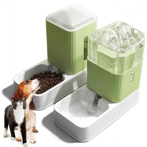 SDIGV Automatic Dog Feeder, 3.5L Capacity, Plastic Material, Self-Feeding Station for Multiple Pets