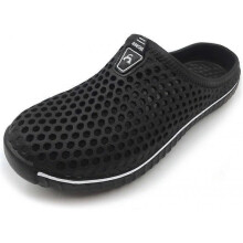 (Black 11.25inch) SDIGV Unisex Garden Clogs Shoes Slippers Sandals AM1702