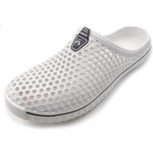 (White 9.75inch) SDIGV Unisex Garden Clogs Shoes Slippers Sandals AM1702