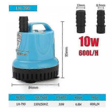 (10W,White)10/18/25/45/60/85/105w 600-4500l/h Submersible Water Pump 220v Aquarium Fish Pond Tank Spout Marin