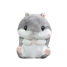 (Hamster Onl, gray) Cute Plush Hamster Stuffed Animal Toys With Blanket_z