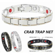 (Black gold) Magnetic Bracelet Therapy Weight Loss Arthritis Health Pain Relief for Men Boy
