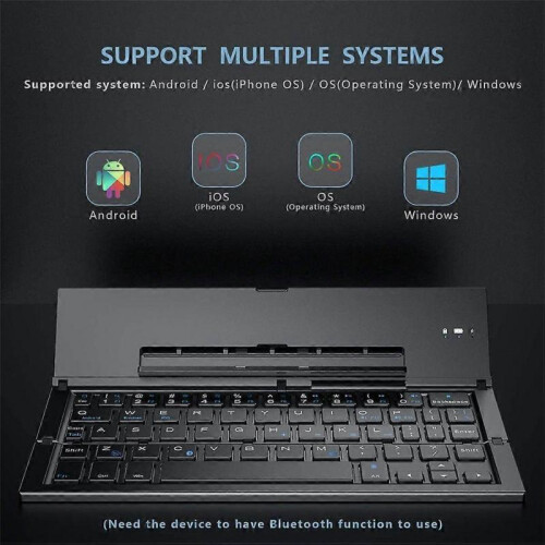 Folding Keyboard Foldable Wireless Bluetooth Keyboard with Portable Pocket Size for iPhone,iPad, Tablet,Laptops and Smartphones 1