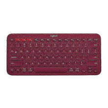 (Red) Logitech K380 Portable Multi-Device Wireless Bluetooth Keyboard