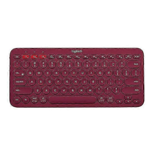 (Red) Logitech K380 Portable Multi-Device Wireless Bluetooth Keyboard