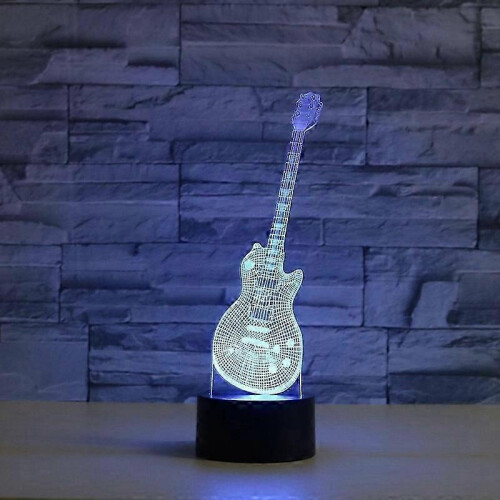Guitar Shape Table Lamp, USB Touch Version 1