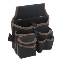 (Coffee) New Tool Waist Bag Small MultiFunctional Tool Pocket Pouch Belt for Electricians Technician Tool Storage