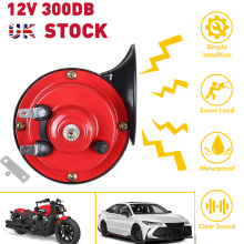 12V Electric Bull Air Horn 300dB Loud, 510Hz for Car Truck, Boat