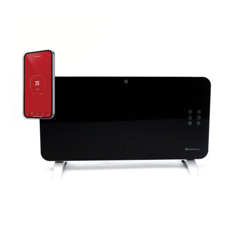 Rediffusion Smart Glass Panel Heater 1500W Black