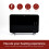 Hamilton Beach Rediffusion Smart Glass Panel Heater 1000W Black 7