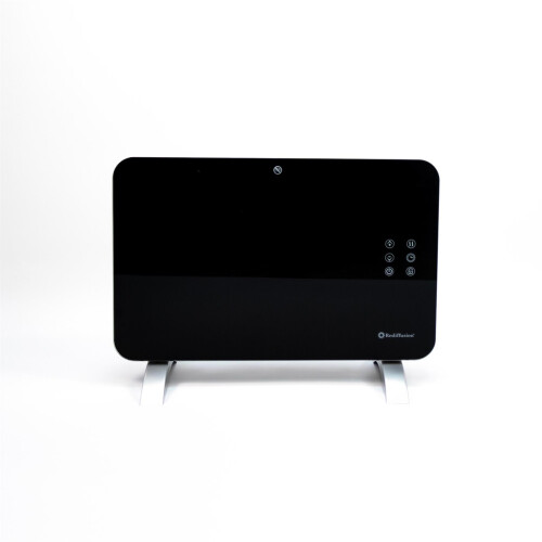Hamilton Beach Rediffusion Smart Glass Panel Heater 1000W Black