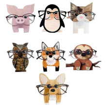 (corgi) New Spectacle Holder Animal Glasses Frame Dog Wooden Eyeglass Holder Display Stand