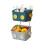 (White Grey) Bath Toy Storage Organizer Basket 2 Pack Wall Mounted Hanging Shower Caddy Shelf 1