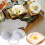 Poach 2 Eggs Kitchen Microwave Egg Poacher Accessory BPA Free 3