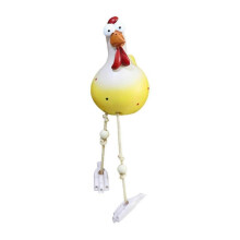 (yellow black) New Resin Chicken Garden Decoration, Handmade Garden Statue, Decorative Hen Garden Stake, Garden Decor