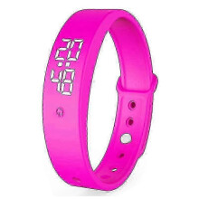 (Pink) Vibration Alarm Reminder Watch, With Up To 6 Personal Alarms Or Pill Reminders Per Day With Body Temperature Measurement Function