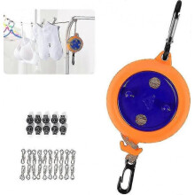 Washing Line, Extendible Clothes Line, Camping Washing Line, Portable Clothes Line with Pegs