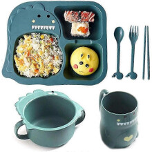 Dining Delight, Unbreakable Divided Plates with Quality Material And Larger Design, Sturdy And Lightweight for Everyday Use, Deep Sections Keep Foods