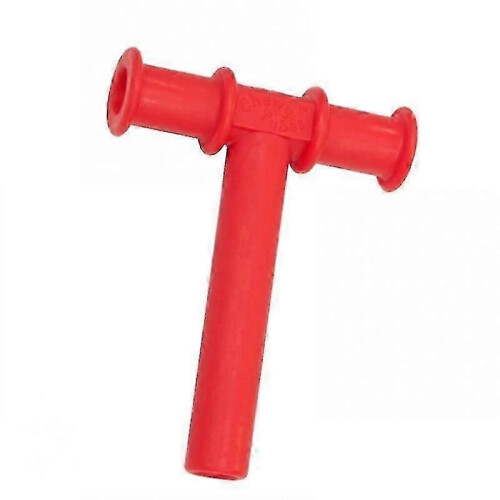 (Red)Teether Bite Stick Chewing Tube Sensory Chew Biting Aid Oral Muscle Training