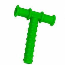 (Green)Teether Bite Stick Chewing Tube Sensory Chew Biting Aid Oral Muscle Training