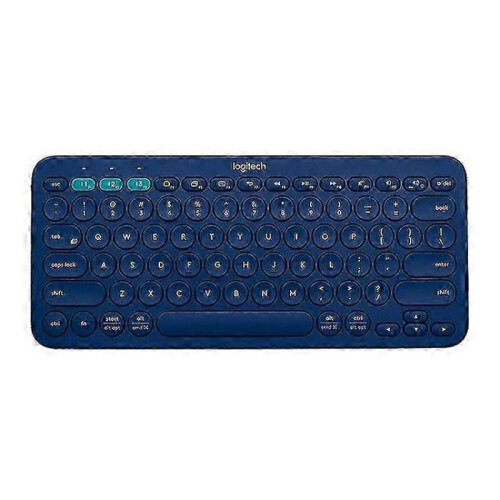 (Blue) Logitech K380 Portable Multi-Device Wireless Bluetooth Keyboard