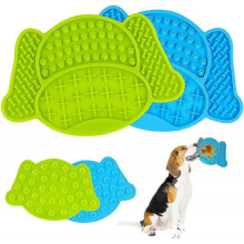 Pet Licking Mat, 2 Pcs Dog Lick Pads with Powerful Suction Cups Silicone Lick Pads, Pet Lick Pads for Bath, Trimming And Training
