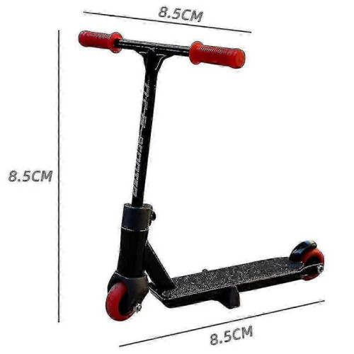 (black) Finger Scooter Large Fingerboard Set Ramp Scooter Board 2