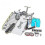 (white) Finger Scooter Large Fingerboard Set Ramp Scooter Board 2