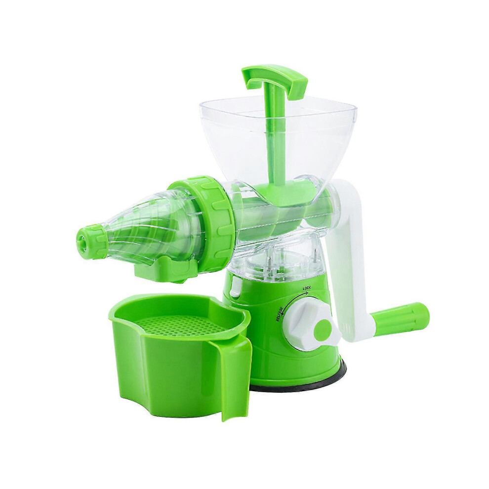 (Green, One size) Hand Operated Juicer,Small Household Juicer,Hand Cranked Squeezing,Making Ice Cream,Multi-function Juicer,Vegetable And Fruit Cold P