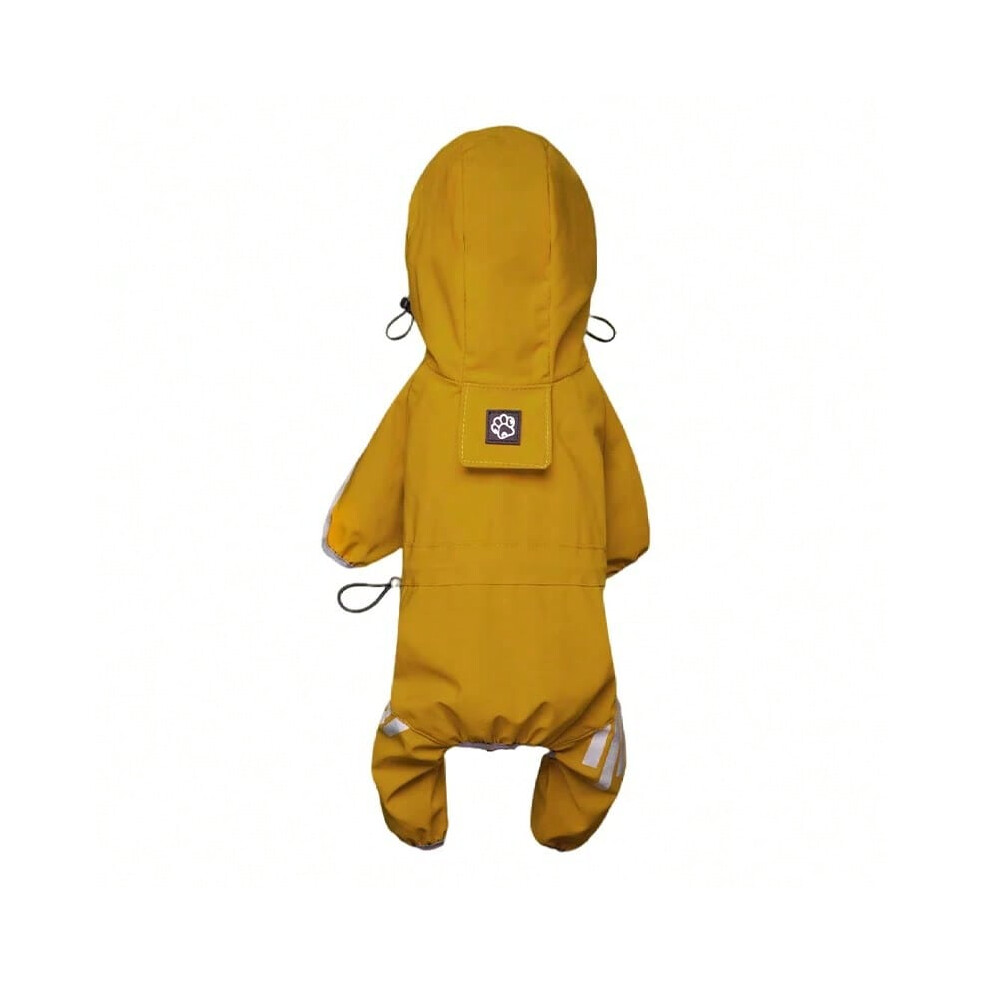 Gaatpot (, Xl) Dog Raincoat Reflective Waterproof Pet Clothes For Chihuahua Maltese Rain Coat Small Medium Dogs Jumpsuit Raincoat Dogs Overalls Yellow