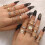 (As show, One size) 25 Pcs Pearl Micro-encrusted Diamond Hollow Pattern Ring Geometric Gothic Ring 3