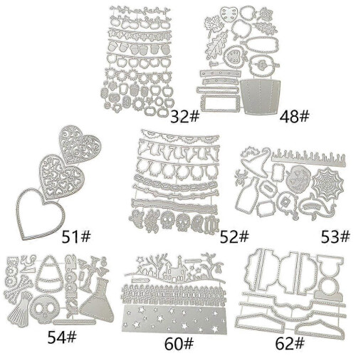 (As show, One size) Christmas Pattern Cutting Die Stencil Exquisite Scrapbooking Embossing Template 1