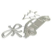 (As show, One size) Tree Car Metal Cutting Dies Stencil Scrapbooking DIY Album Stamp Paper Embossing