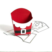 (As show, One size) Christmas Popcorn Box Metal Cutting Dies Stencil DIY Scrapbooking Album Paper Card Template Mold Embossing Craft