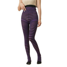 (As show, One size) Cosplay Costume Tights Leggings Hosiery Christmas Halloween Striped Pantyhose