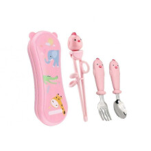 Children'S Tableware Training Chopsticks Baby Learning Chopsticks Fork Spoon Complementary Food Tableware Set,Type: Style1