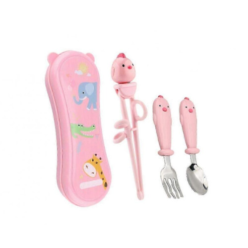 Children'S Tableware Training Chopsticks Baby Learning Chopsticks Fork Spoon Complementary Food Tableware Set,Type: Style1